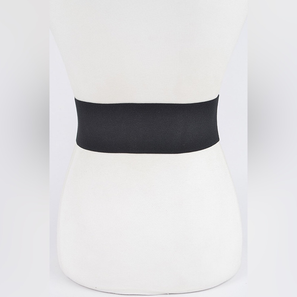 Plus Size Rhinestone Elastic Statement Belt - Picture 6 of 6